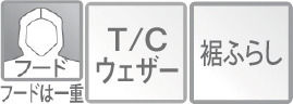 【廃版】T/C フルジップパーカ (ユナイテッドアスレ「7076」)